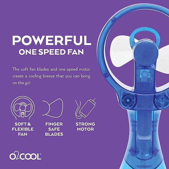 O2COOL LLC Deluxe Misting Fan Festival Hot Pink - Picture 5 of 8